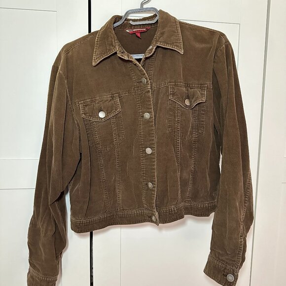 Y2K Corduroy Vintage Jacket - Picture 1 of 5